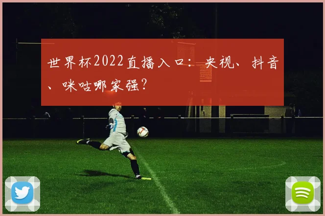 世界杯2022直播入口：央视、抖音、咪咕哪家强？